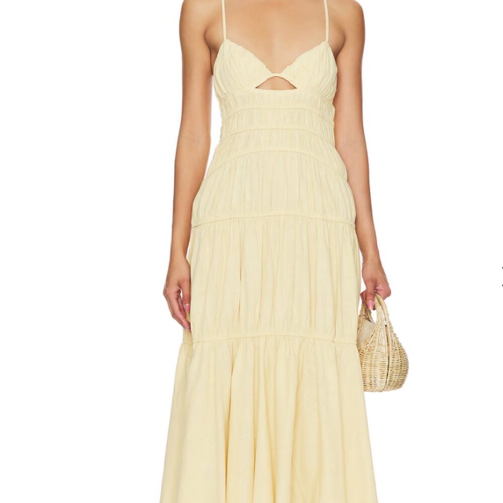 NWT yellow Maxi Dress